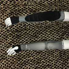 NEW Empire Paintball 2015 NeoSkin Elbow Forearm Arm Pads - Black/Grey - X-Large
