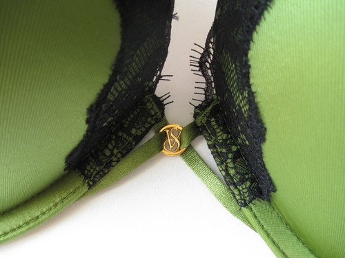 VICTORIA'S SECRET VERY SEXY Bombshell Add 2 Cup Push-Up Bra & Panty Set VS Green - Picture 3 of 11