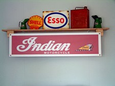 Indian Motorcycle Banner Bike Show Werkstatt Garage Wand Display