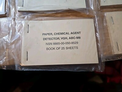 Vgt M8 Chemical Detector Paper NOS