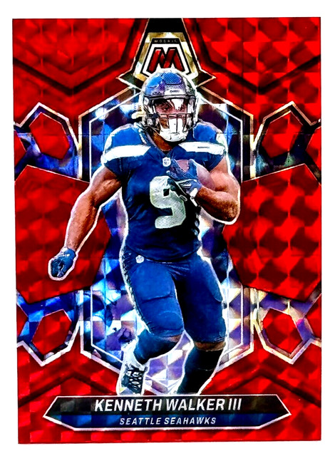 🏈 2024 Panini Mosaic #198 RED MOSAIC - Kenneth Walker III - Seahawks 🏈
