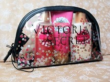 Victoria's Secret Gift Set With Bag - Body Wash, Body Scrub And Lotion