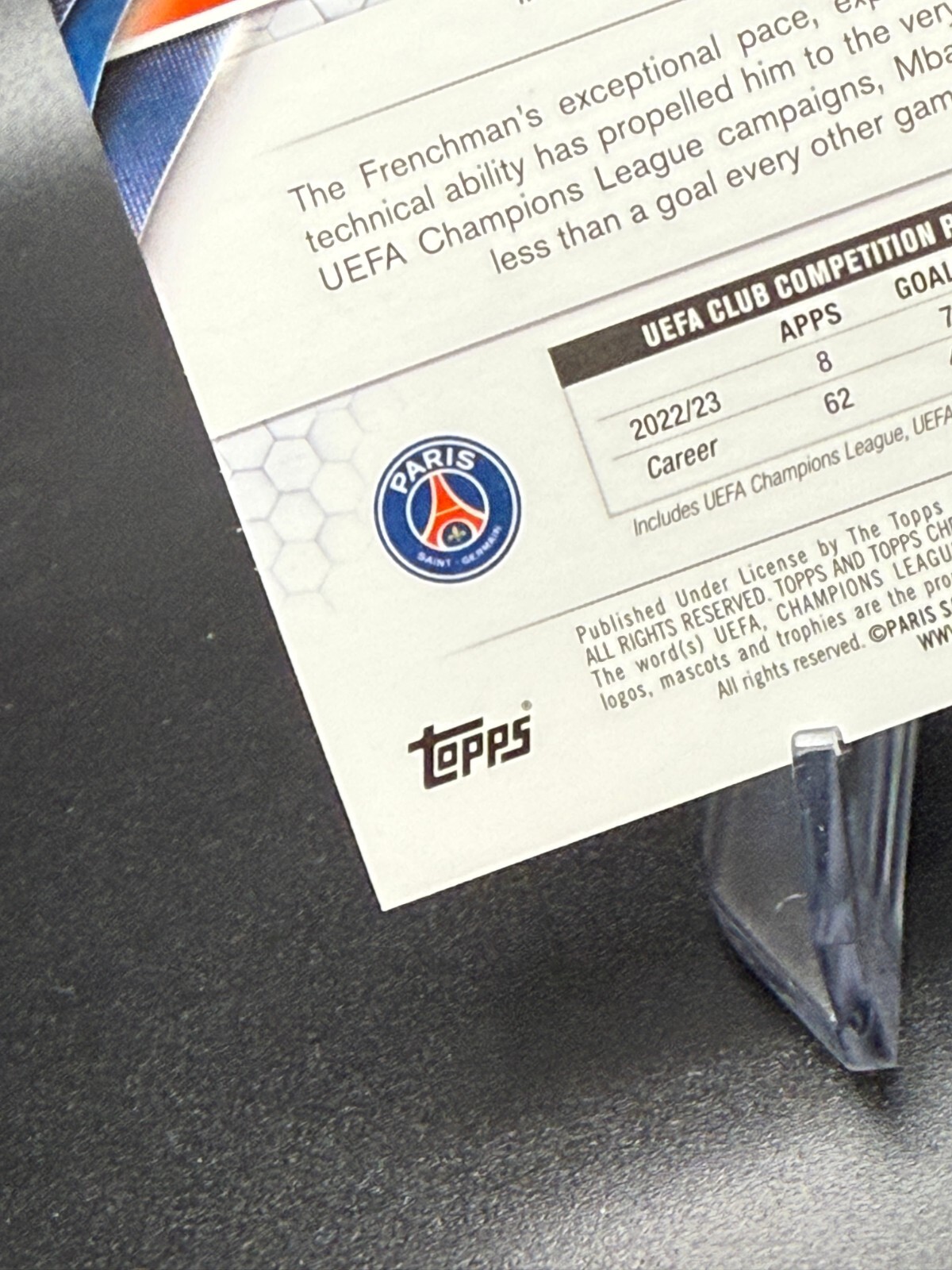 Kylian Mbappe 2023-24 Topps Chrome UCC #21 Pulsar Refractor Paris Saint-Germain view 10