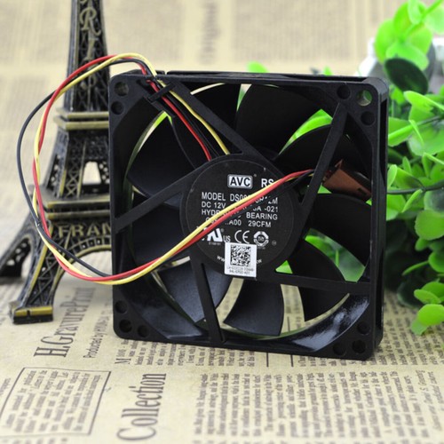 1x 3-wire Hydraulic Bearing Cooling Fan 8015 8CM DS08015R12M 0.48A -021 - Afbeelding 2 van 3