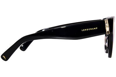 サングラス LONGCHAMP Woman Sunglasses Black LO733S 001 Longchamp LO733S 001 Sunglasses Women's Black/Brown Gradient