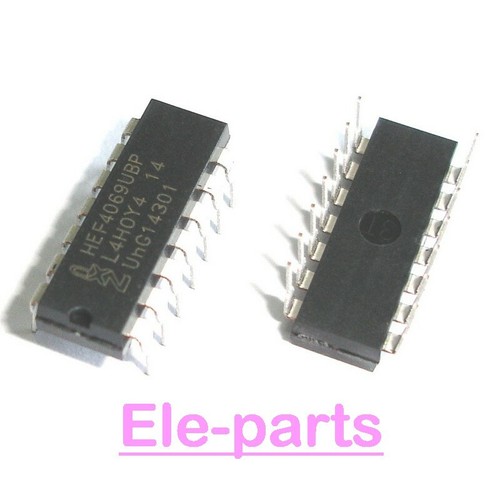 10 PCS HEF4069UBP DIP-14 HEF4069BP HEF4069 CD4069 Hex inverter IC Chip ...