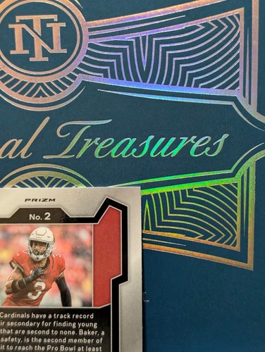 2023 Panini Prizm Budda Baker Silver Disco No Huddle Prizm #2 Cardinals - Picture 17 of 20
