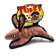 Juguete para perro Tuffy Jr Barnyard Rabbit suave chirriante duradero flotante remolcador y agitador 10"