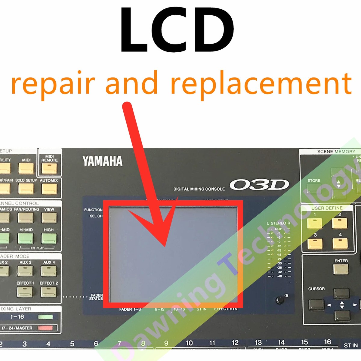 LCD Fit For Yamaha 03D Digital Mixing Console Display screen