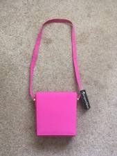 Jacques Vert Pink Linen Bag Ladies