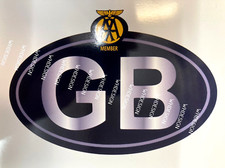 Vintage AA, GB sticker, Classic car. Restoration.