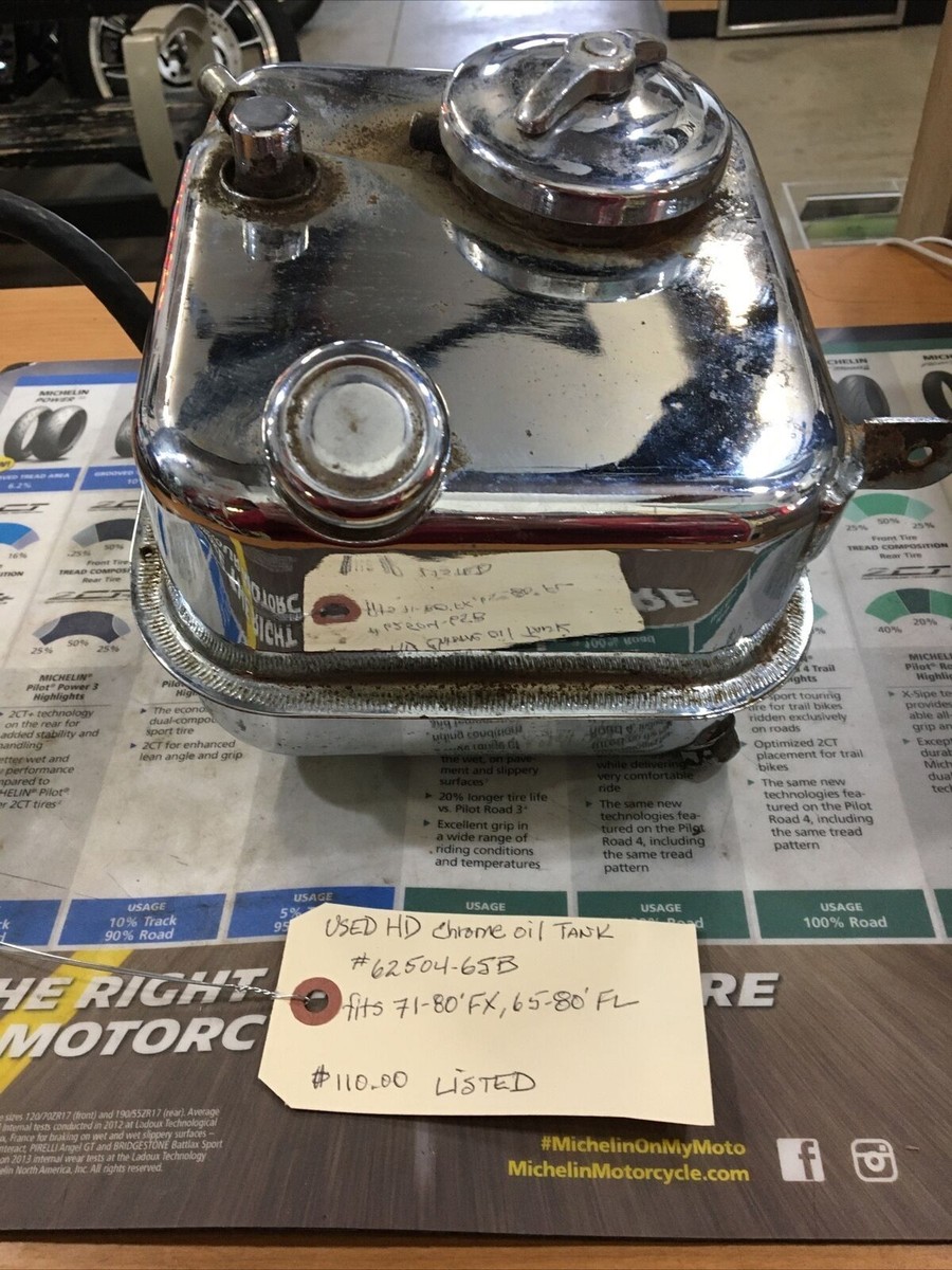Harley Davidson Chrome Oil Tank #62504-65B | eBay
