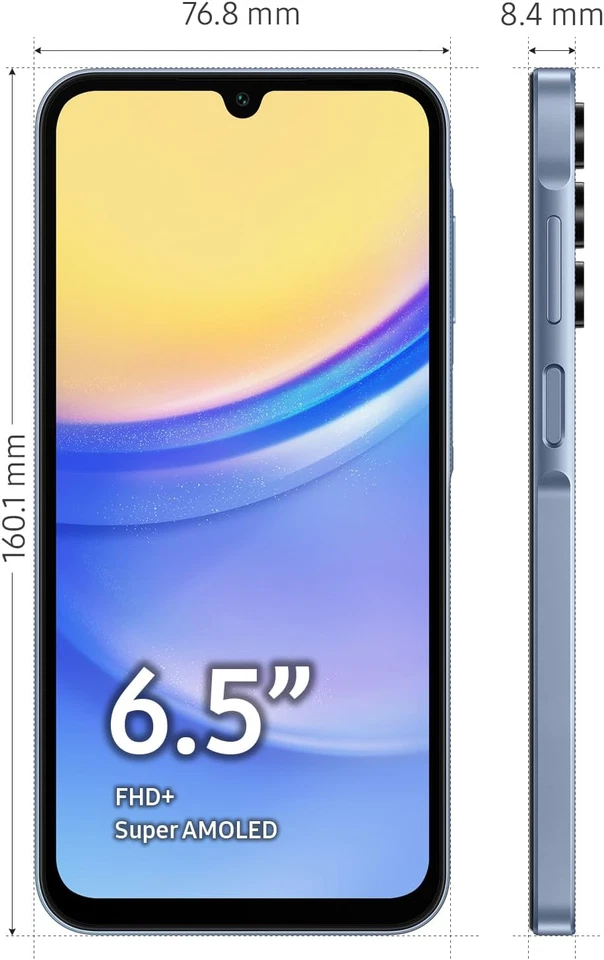 Galaxy A15 5G Smartphone Android 14 Display Super AMOLED 6.5" FHD+ 4GB RAM 128GB - Immagine 3 di 4