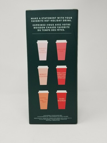Starbucks 2019 Limited Edition Holiday Reusable Hot Cups with Lids - Picture 2 of 6