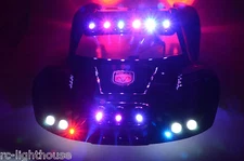 For Traxxas Slash 4x4 2WD RC10 Police LED Lights Cop Black #36