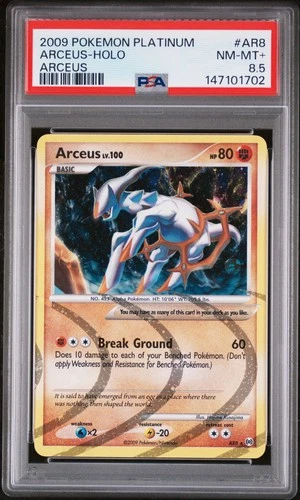Pokemon Arceus Holo Arceus AR8/99 PSA 8.5