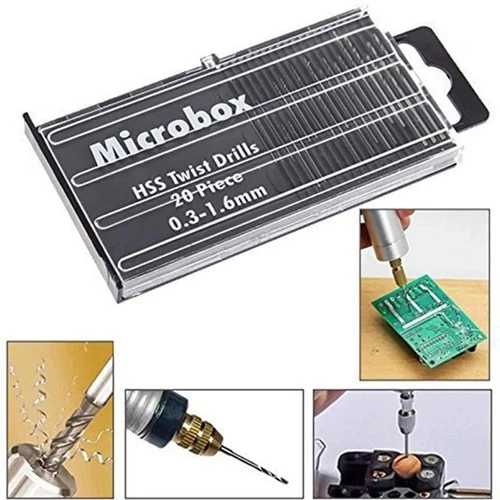 20Pcs Drill Bits For Precision Crafts Jewellery Watch Repair Model Making Hobby - Picture 2 of 6