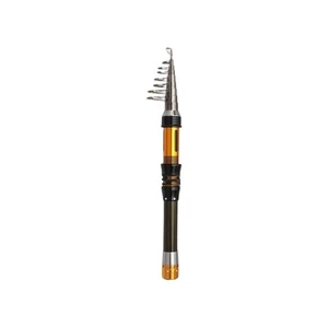 Telescopic Fishing Rod Made of Carbon Fiber 1. to 3.6m with Metal Guide Rings