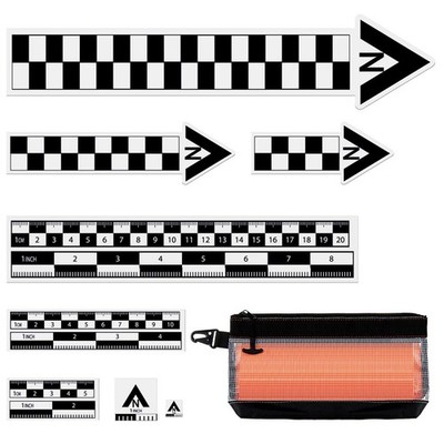 9 Pack Archaeological North Arrow and Scale Set, Geology Photography Professi...
