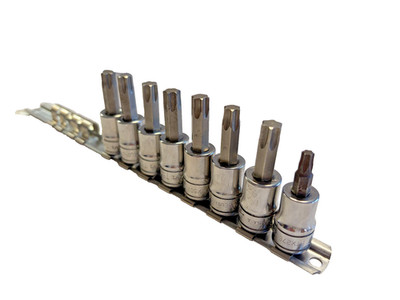 SNAP ON TOOLS 8pc TORX BIT SOCKET SET 3/8'' DRIVE FTX27, 45, 47, 50E