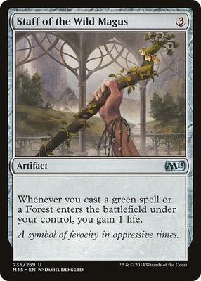 Staff of the Wild Magus [Magic 2015] Magic MTG