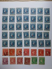 timbres france n 81 lot de 48 timbres cérès année divers oblitéré