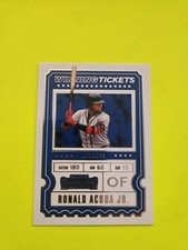 RONALD ACUNA JR  2020 PANINI  CONTENDERS  WINNING TICKET  #WT-11 ATLANTA  OF