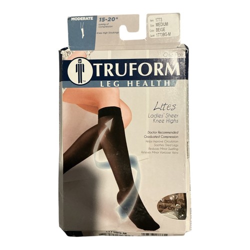 Truform - Lites Ladies Sheer Knee Highs (15-20 mmHg) - Medium - Beige