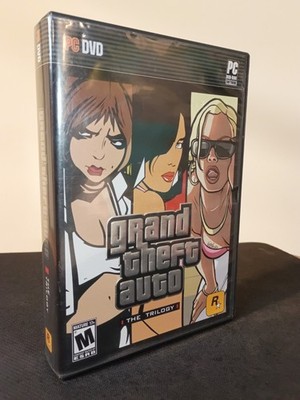  Grand Theft Auto: The Trilogy (PC, 2009) 5-Discs Complete Posters & Manuals