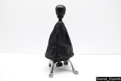 SAAB 9000 86-92 OEM Manual Shifter Rod Assembly Leather Boot Console Shift Knob