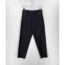 Vince Tapered Wool Blend High Rise Ankle Pants in Charcoal Grey. 6