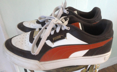 Men's Size 9.5 Puma Caven Dime Leather Shoes Very Good Condition