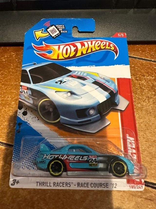 2012 Hot Wheels Thrill Racers - Race Course 24/Seven #185 Teal