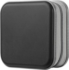 alavisxf xx CD Case, 48 Capacity Hard Plastic DVD Case 48 Capacity, Black