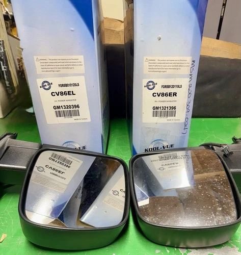 Power Heated Mirrors For 2008-2021 Chevrolet Express 2500 LH & RH Textured Black