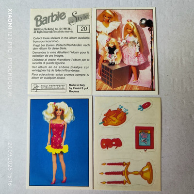 4x Barbie Style von  Panini 1995