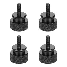 4 PCS M3x8 Aluminum Thumb Screws 12x18mm Computer Case PC Side Panel Black