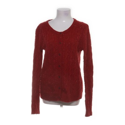 Mango Basics, Strickjacke, Damen, Größe: L, Rot, Zopfstrick #MvB