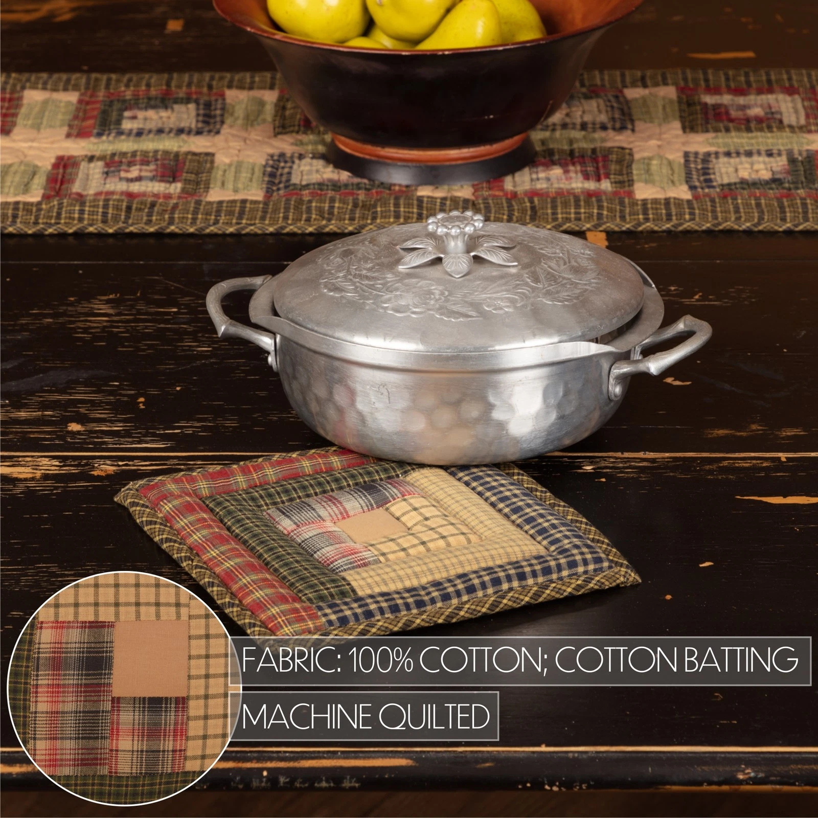 VHC Brands Tea Cabin Pot Holder - Thumbnail 5