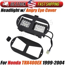 LED Headlight Assembly w/ Angry Eye Cover For Honda TRX400EX 99-04 33101-HN1-003