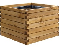 Hochteich, Miniteich, Hochbeet Dobar Alea 250 L 78 X 78 X 60 Cm Braun