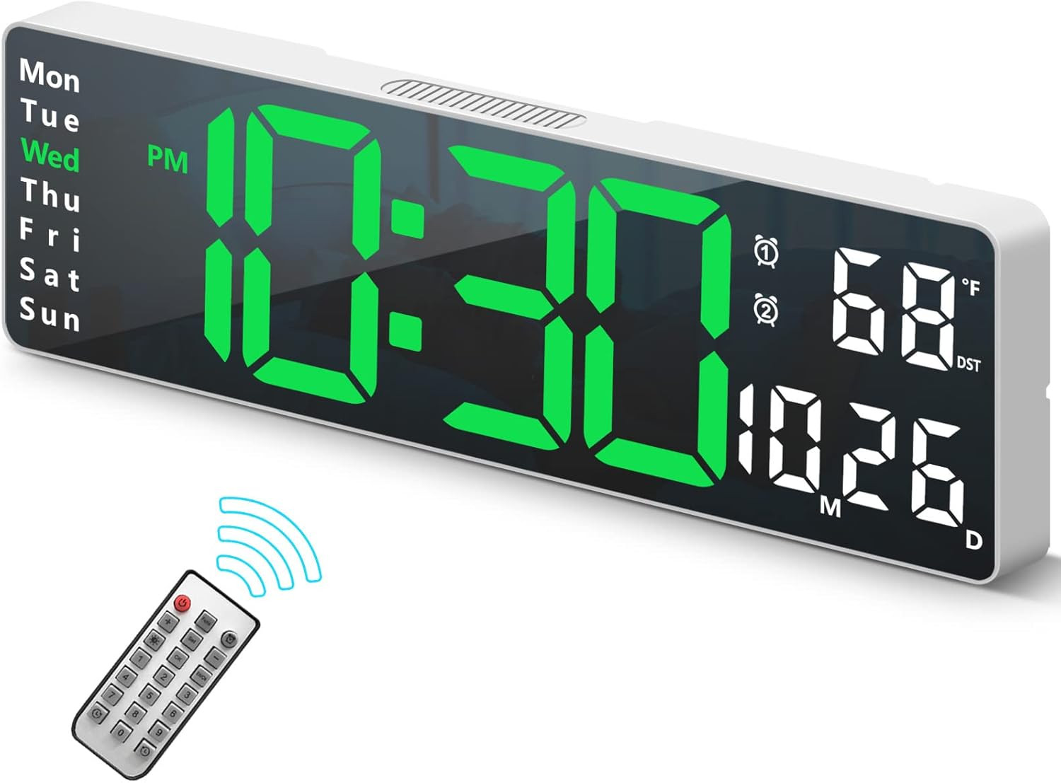 Digital Clock, Digital Wall Clock for Living Room Decor, Des