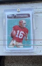Joe Montana Topps Football Card ( Raw Flawless 10)
