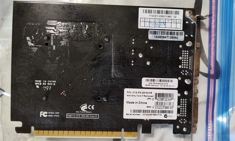 EVGA 01G-P3-2616-KR Nvidia GeForce GT 610 PCIe em bom estado - Imagem 2 de 4