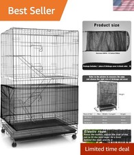 Large Bird Cage Seed Catcher,Bird Cage Cover Net Skirt Guard,Adjustable Soft ...