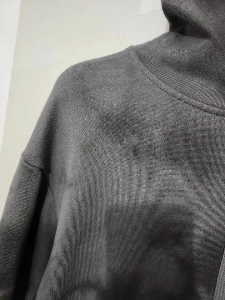 Empyre Sweatshirt Womens M BLK Jasmine Hoodie Rose Skull Black Tie Dye Oversize - Image 4 of 4