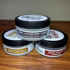 Duke Cannon Pomade Assortment Lot Of 3 News Anchor Pomade 2 Fl Oz Travel Size