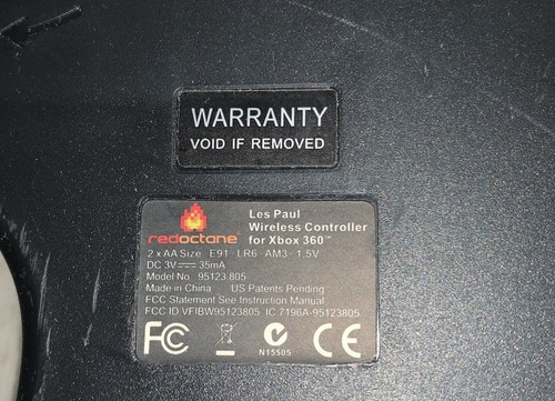 Xbox 360 Guitar Hero Gibson Les Paul Guitar Wireless RedOctane 95123.805 Works! - Picture 5 of 7