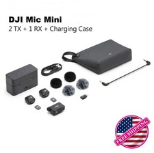 DJI Mic Mini 2 TX  1 RX  Charging Case , Wireless Lavalier Microphone, 400m.