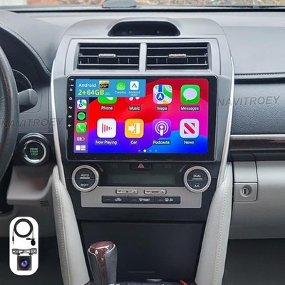 For 2012-2014 Toyota Camry 10.1'' Carplay Car Radio Android 15 GPS Navi BT 2+64GB